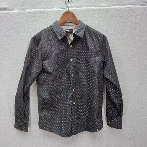 Kenneth Cole Black Long Sleeve Collared Slim Fit Dress Shirt Size 14/16